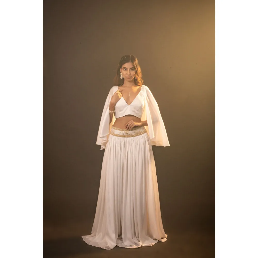 Monk & Mei Bianca Satin Skirt With Top (Set of 2)