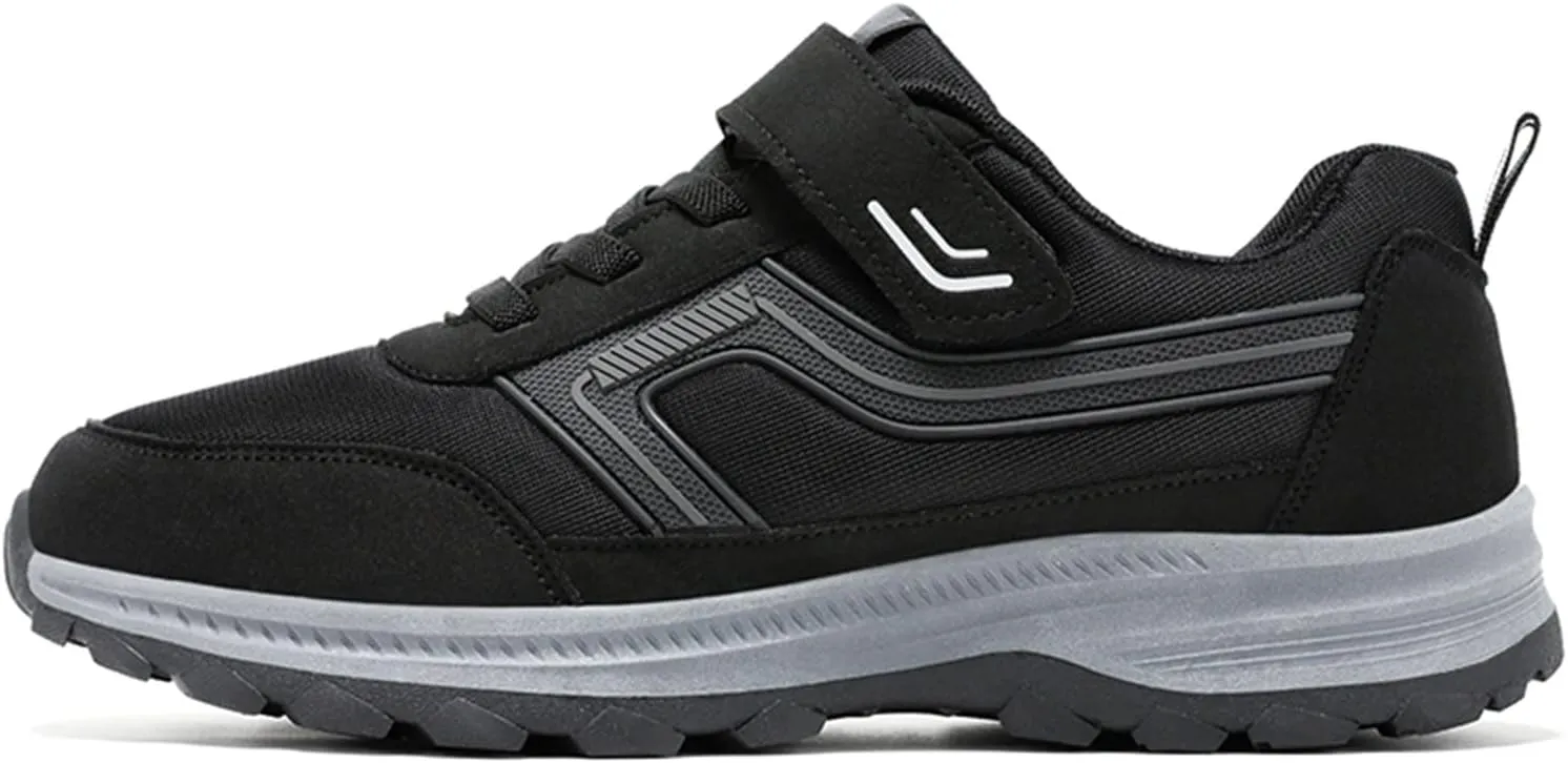 Non Slip Shoes for Men Wide Hiking Shoes Walking Shoes Waterproof Work Shoes Retro Running Shoes Lightweight Trainers