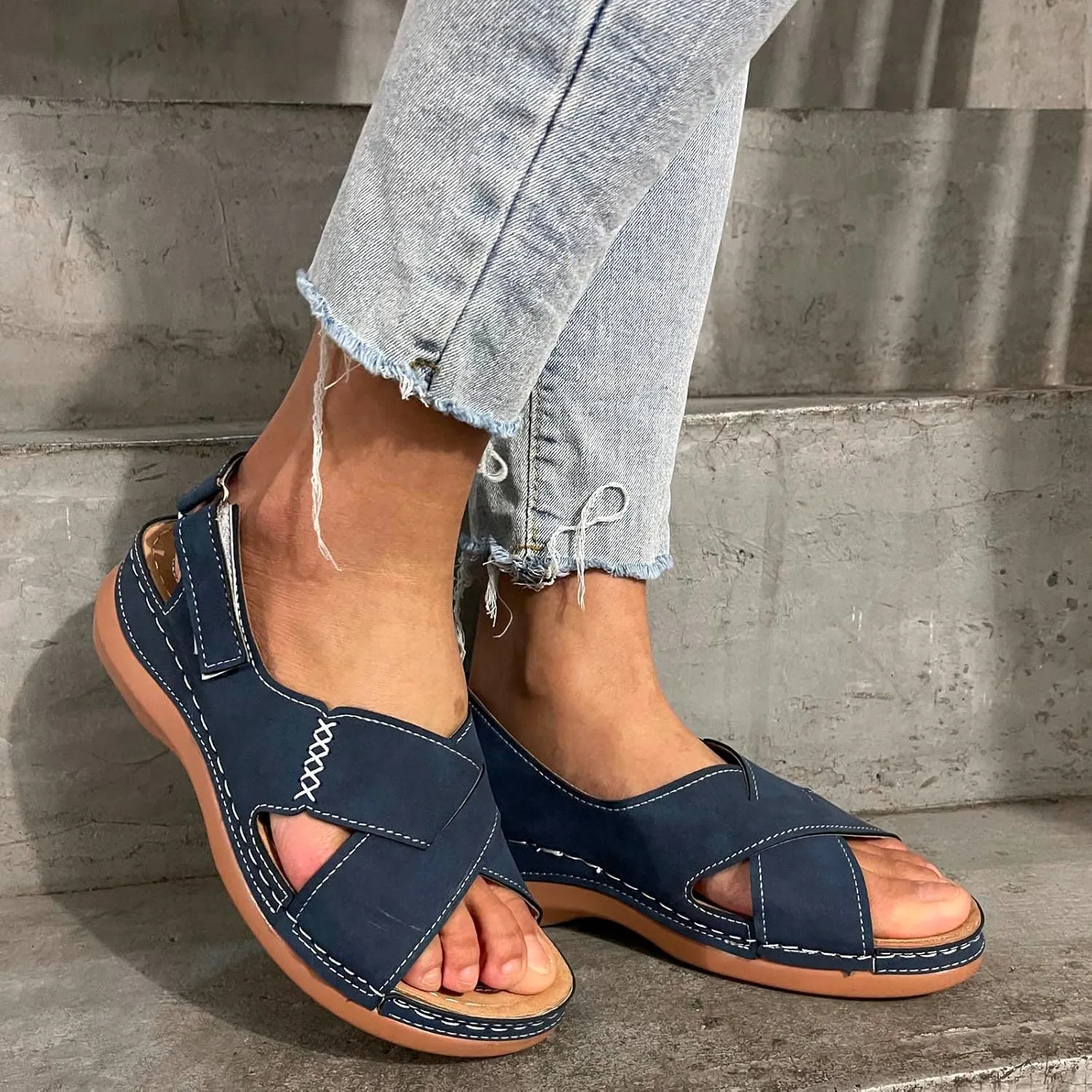 Orthopedic Sandals for Women-Platform Sandals Wedge Non Slip Flip Flops Comfortable Summer Dressy Comfortable Sandal with Arch Support 2025