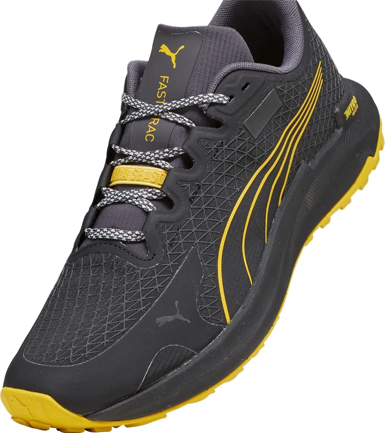 PUMA Fast-Trac Nitro Gore-TEX Mens Trail Running Shoes - Black