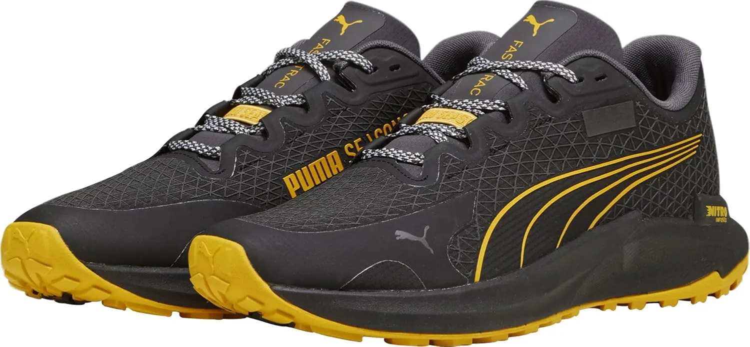 PUMA Fast-Trac Nitro Gore-TEX Mens Trail Running Shoes - Black