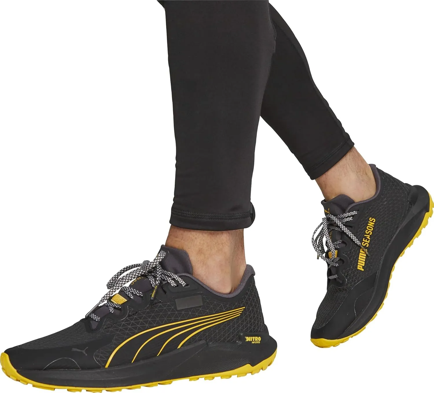 PUMA Fast-Trac Nitro Gore-TEX Mens Trail Running Shoes - Black