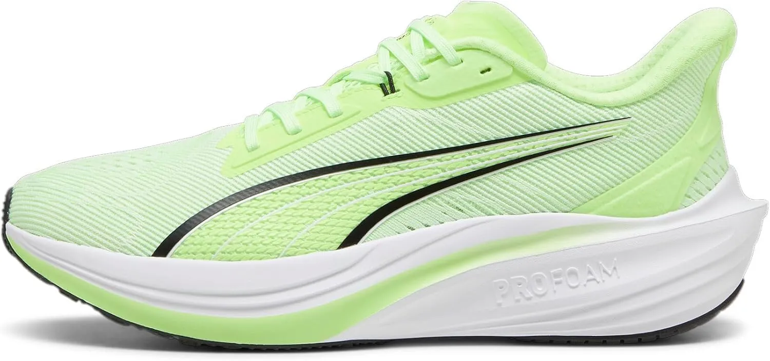PUMA Men's Darter Pro Running Shoes, Fizzy Apple-Black, 9.5