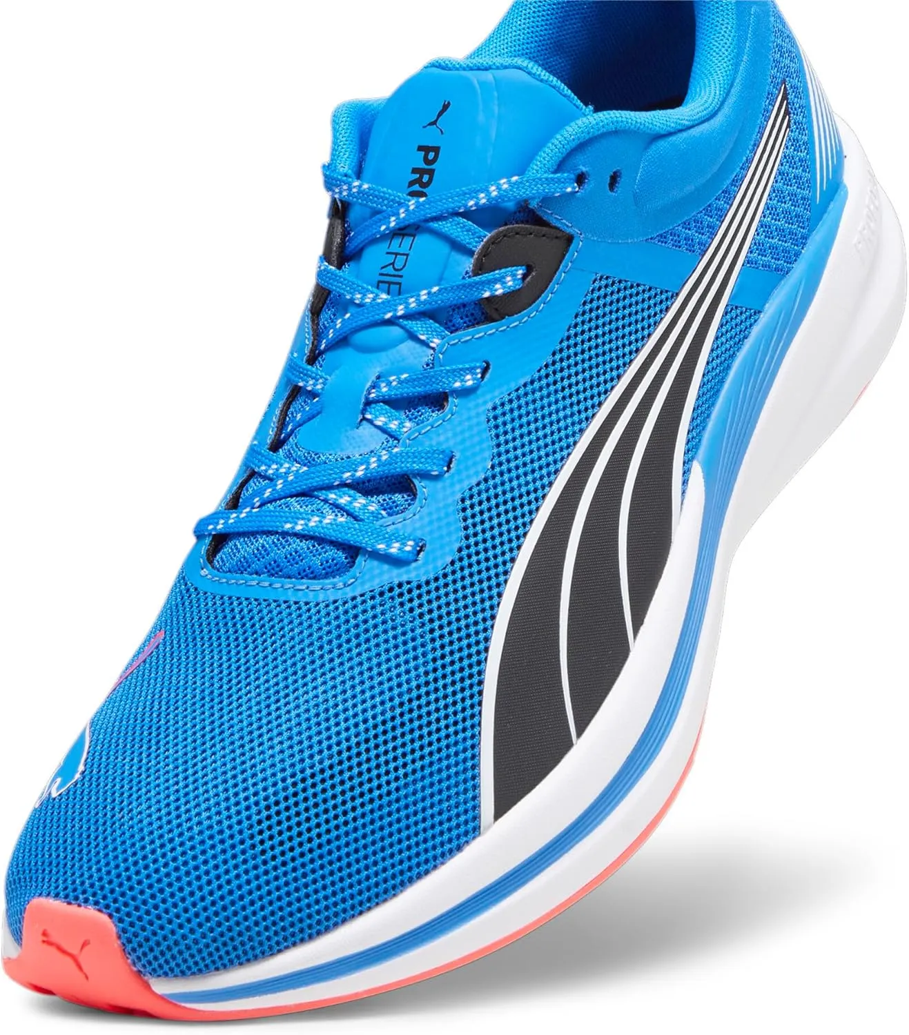 PUMA Men's Redeem Profoam Running Shoes, Black-Fast Yellow, 13