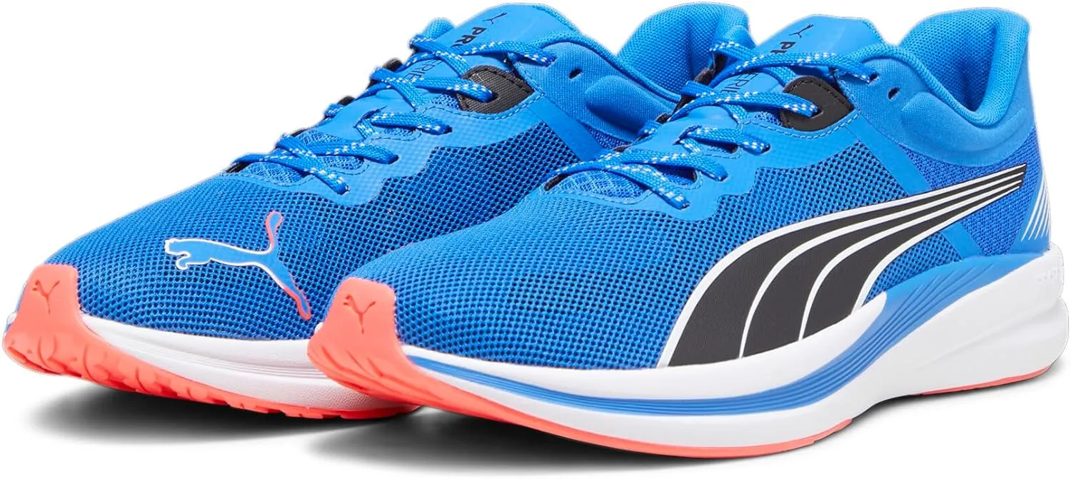 PUMA Men's Redeem Profoam Running Shoes, Black-Fast Yellow, 13
