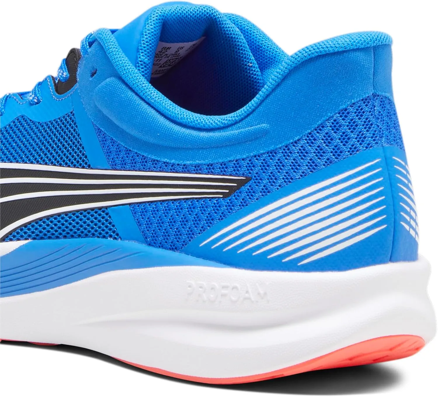 PUMA Men's Redeem Profoam Running Shoes, Black-Fast Yellow, 13