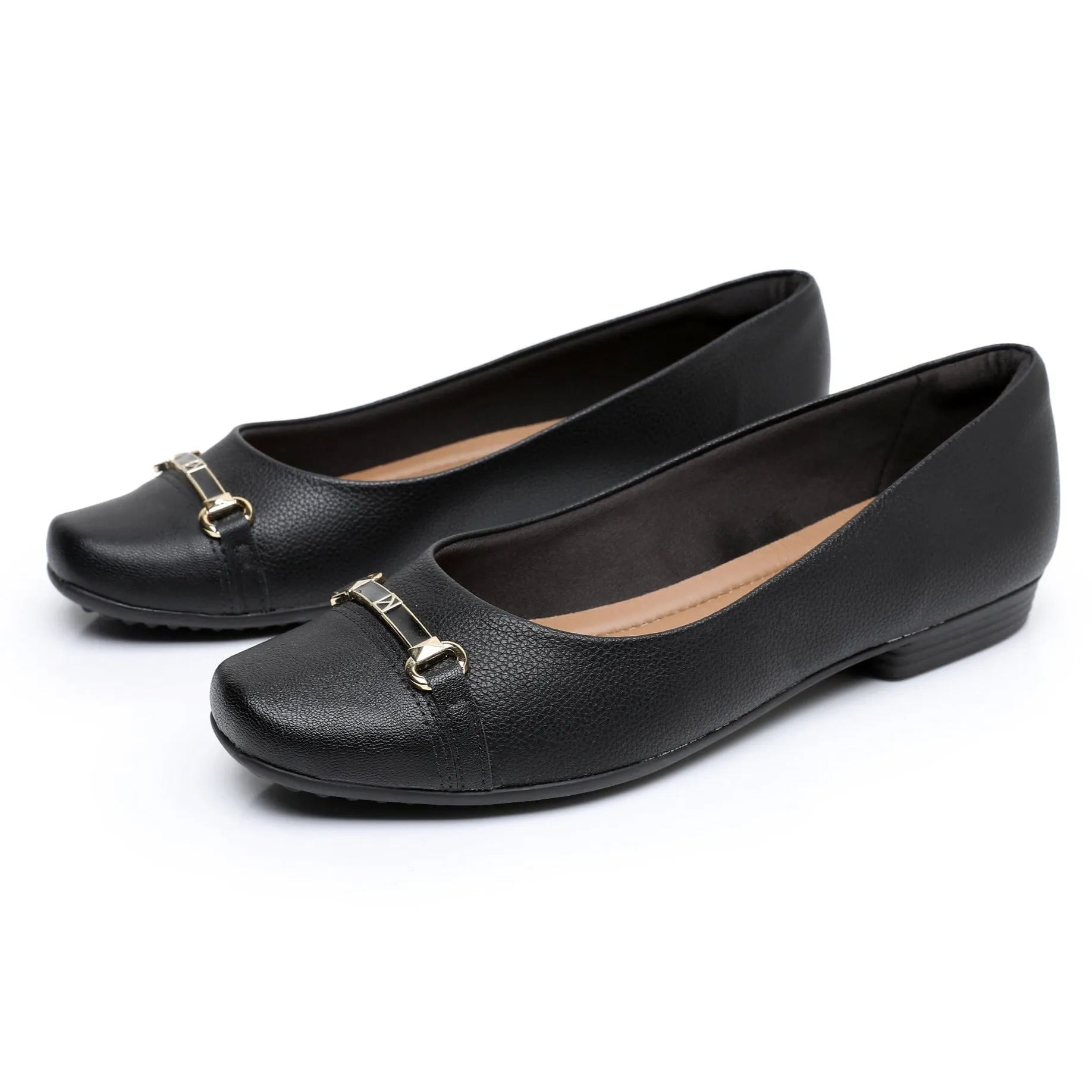 Refined Slip Ballerinas - Black (250.184)