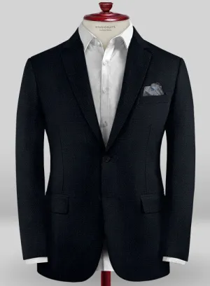 Scabal Taormina Abella Hopsack Blue Wool Jacket