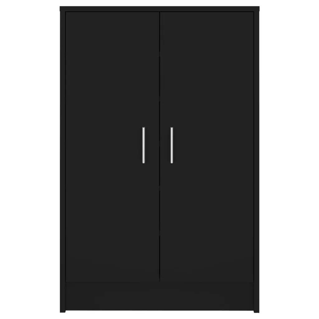Shoe Cabinet Black 60x35x92 cm Chipboard