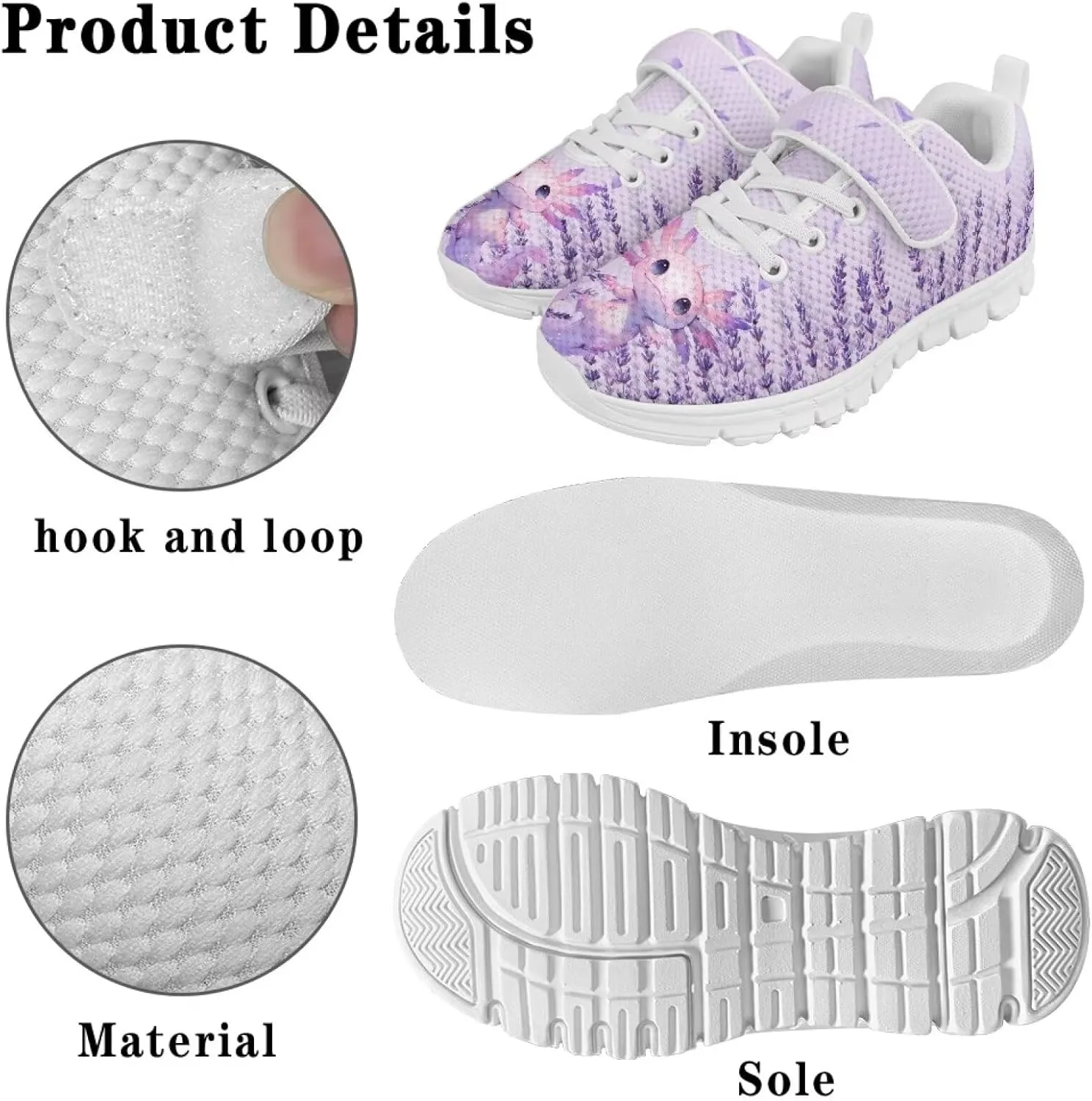 Shoes for Little Girls Road Running Shoes Lightweight Outdoor Walking Shoes Non Slip Tennis Shoes