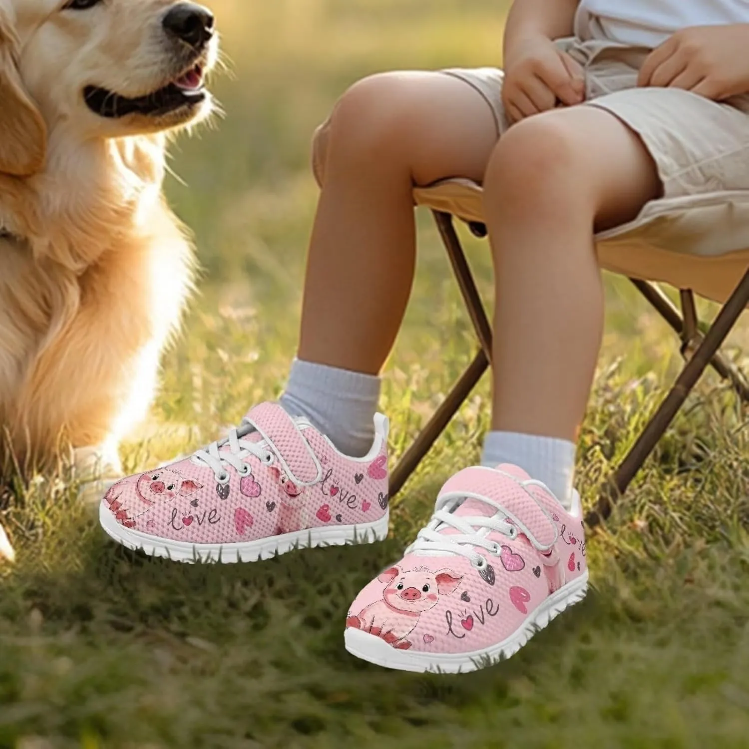 Shoes for Little Girls Road Running Shoes Lightweight Outdoor Walking Shoes Non Slip Tennis Shoes