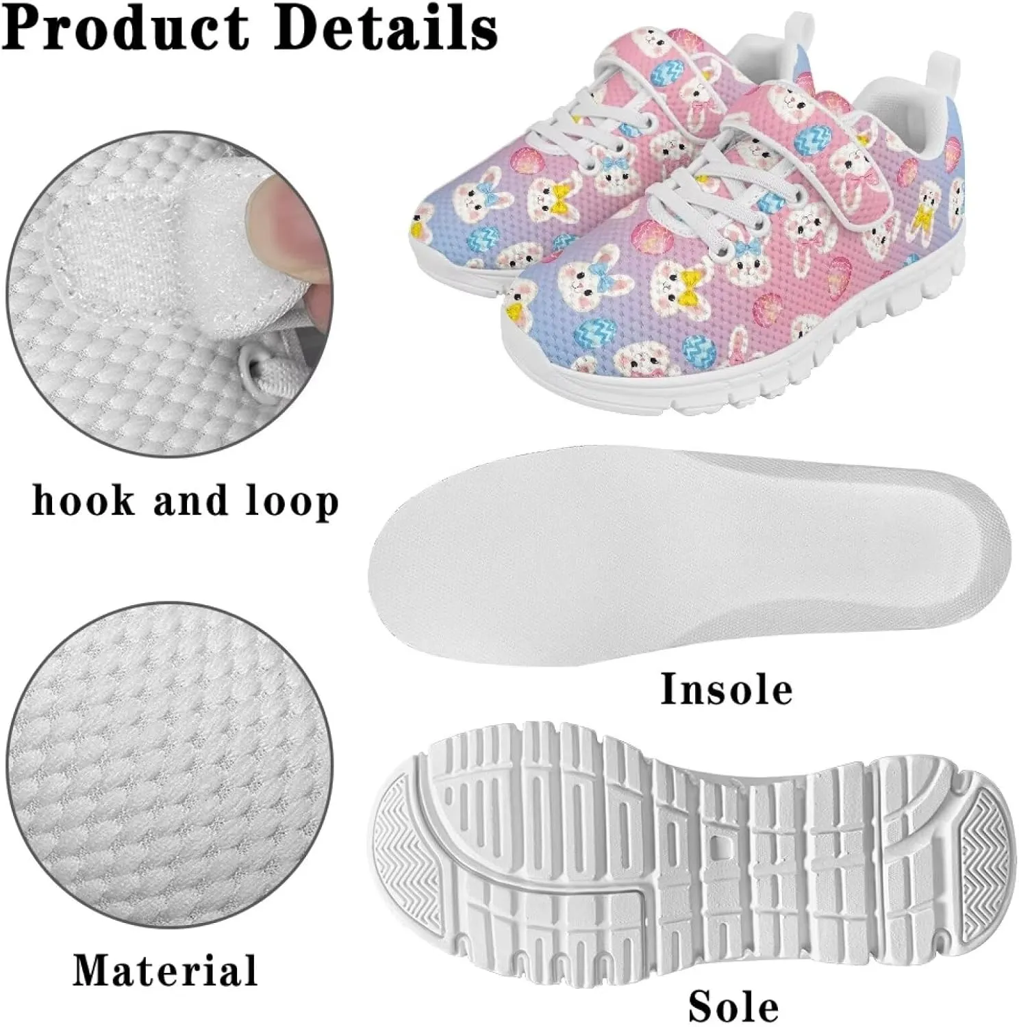 Shoes for Little Girls Road Running Shoes Lightweight Outdoor Walking Shoes Non Slip Tennis Shoes