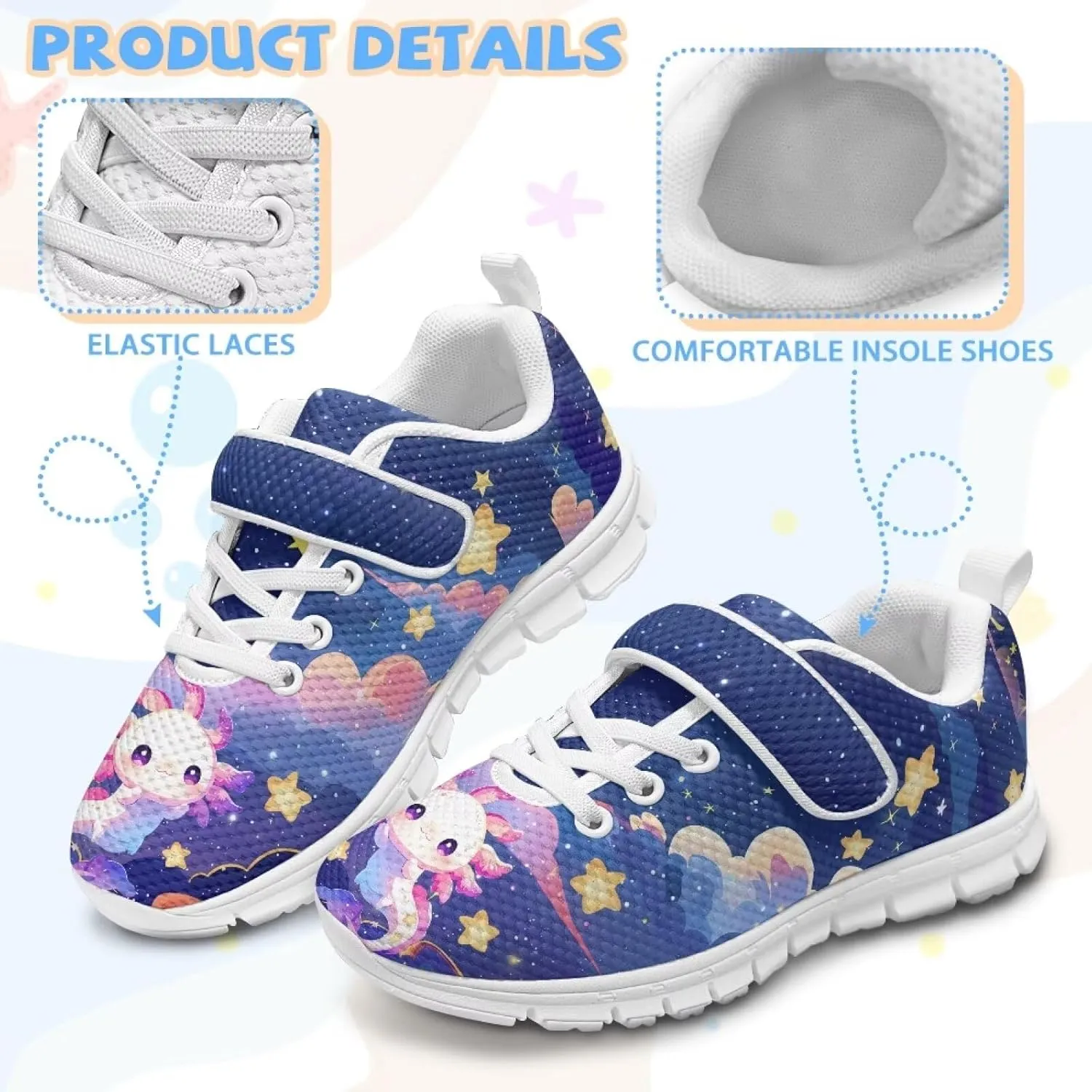 Shoes for Little Girls Road Running Shoes Lightweight Outdoor Walking Shoes Non Slip Tennis Shoes