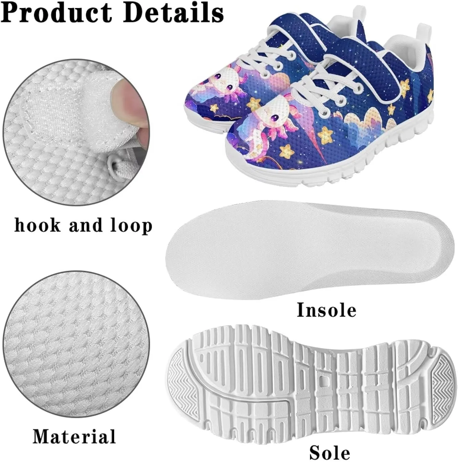 Shoes for Little Girls Road Running Shoes Lightweight Outdoor Walking Shoes Non Slip Tennis Shoes