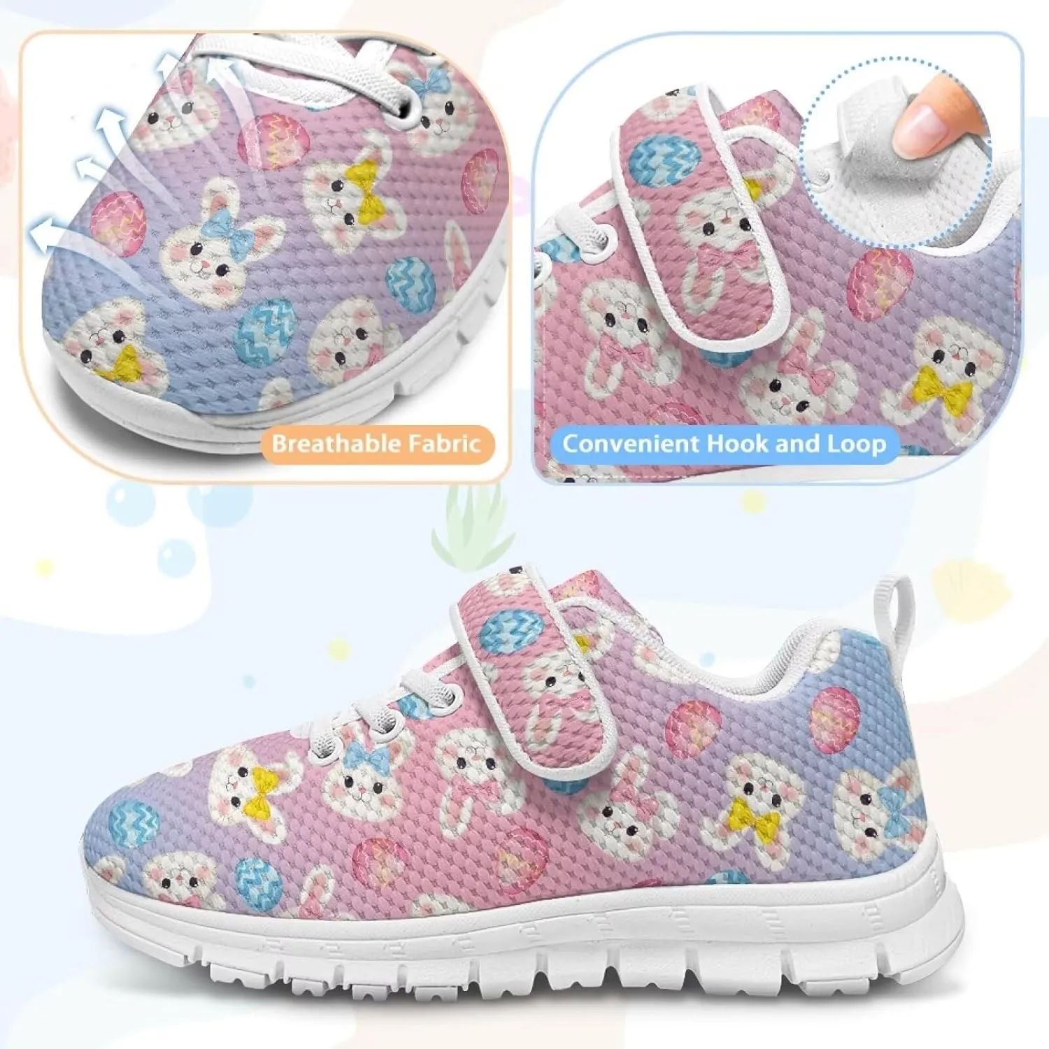 Shoes for Little Girls Road Running Shoes Lightweight Outdoor Walking Shoes Non Slip Tennis Shoes