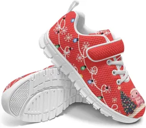 Shoes for Little Girls Road Running Shoes Outdoor Walking Shoes Hook and Loop Fasteners Tennis Shoes