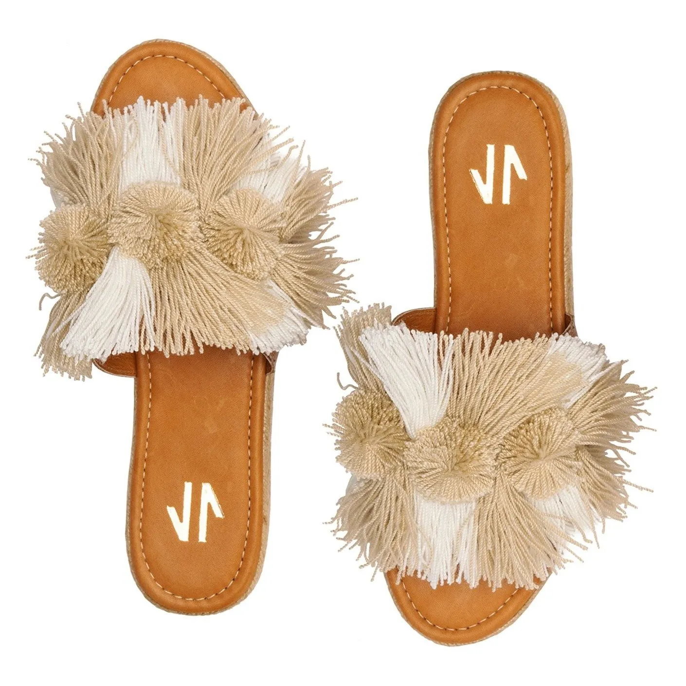 Silvia Cobos SALSA Flat Espadrilles in Cream