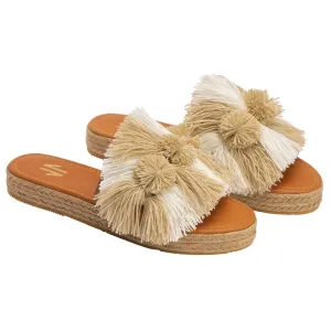 Silvia Cobos SALSA Flat Espadrilles in Cream