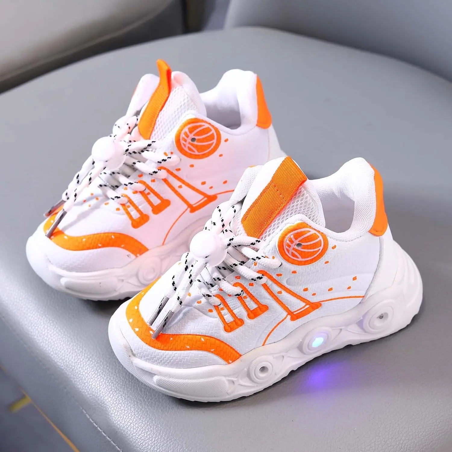 Sneakers for Girls Casual Breathable Lace up Soft Shoes for Girls Walking Fashion Sports Sneakers with Anti-Slip Sole