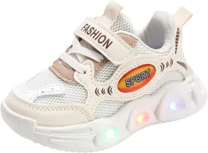 Sneakers for Girls Fashion Light Up Breathable Running Shoes for Kids Walking Non Slip Sports Flashing Casual Shoes