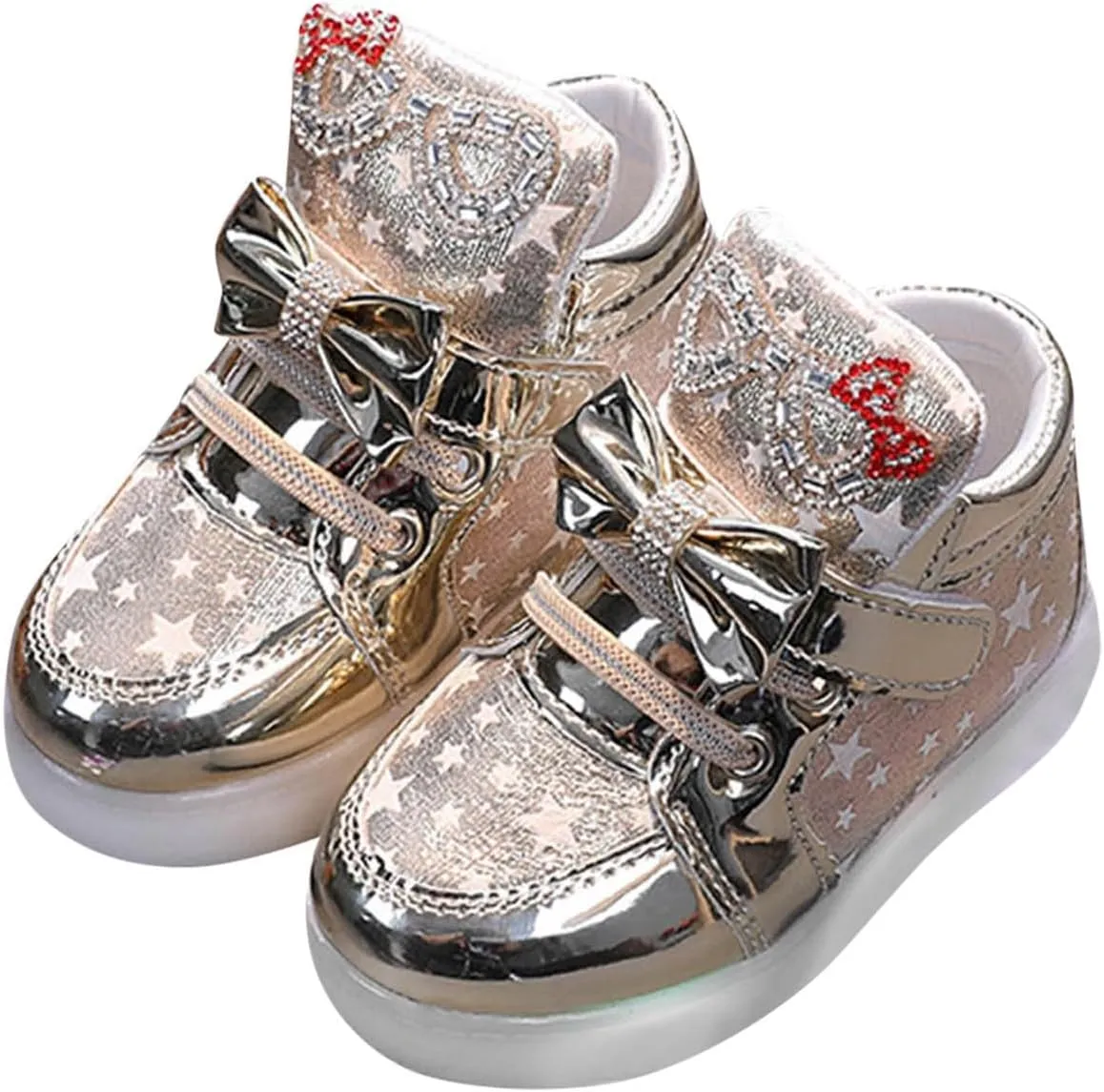Sneakers for Girls Fashion Light Up Shoes for Girls Flashing Casual Shoes with Anti-Slip Sole Birthday