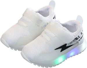 Sneakers for Girls Fashion Luminous Breathable Shoes for Girls Running Walking Soft Bottom Non Slip Sports Casual Shoes