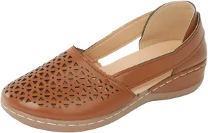 SuanlaTDS Closed Toe Sandals for Women 2025 Platform Soft Sole Spring Summer Work Shoes Comfortable Casual Hollow Out Loafers Dressy Low Heel Wedges Slip-on Outdoor Beach Walking Sandal