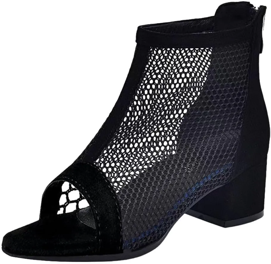 Temperament Low Chunky Sandals for Women Comfortable Walking Strappy Pumps for Women Comfortable Walking Shoes