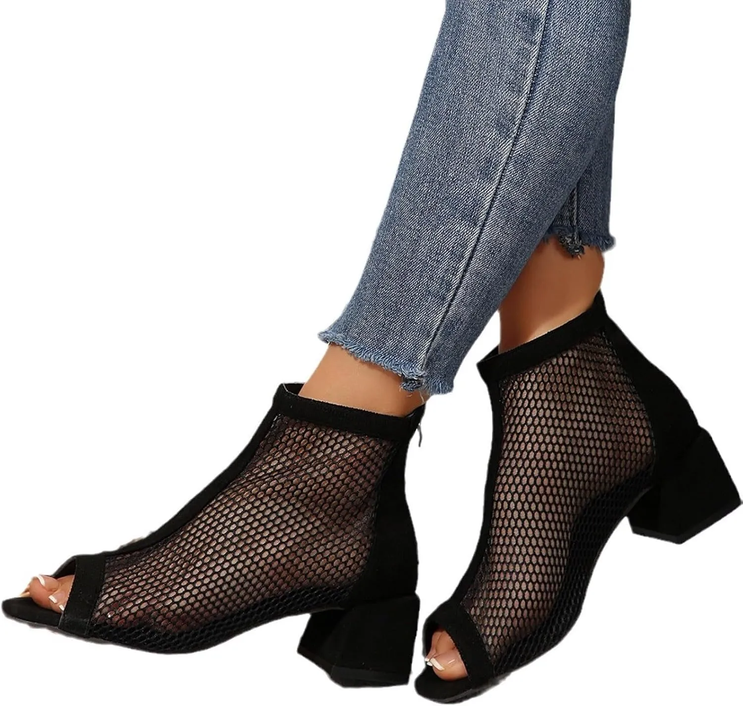 Temperament Low Chunky Sandals for Women Comfortable Walking Strappy Pumps for Women Comfortable Walking Shoes