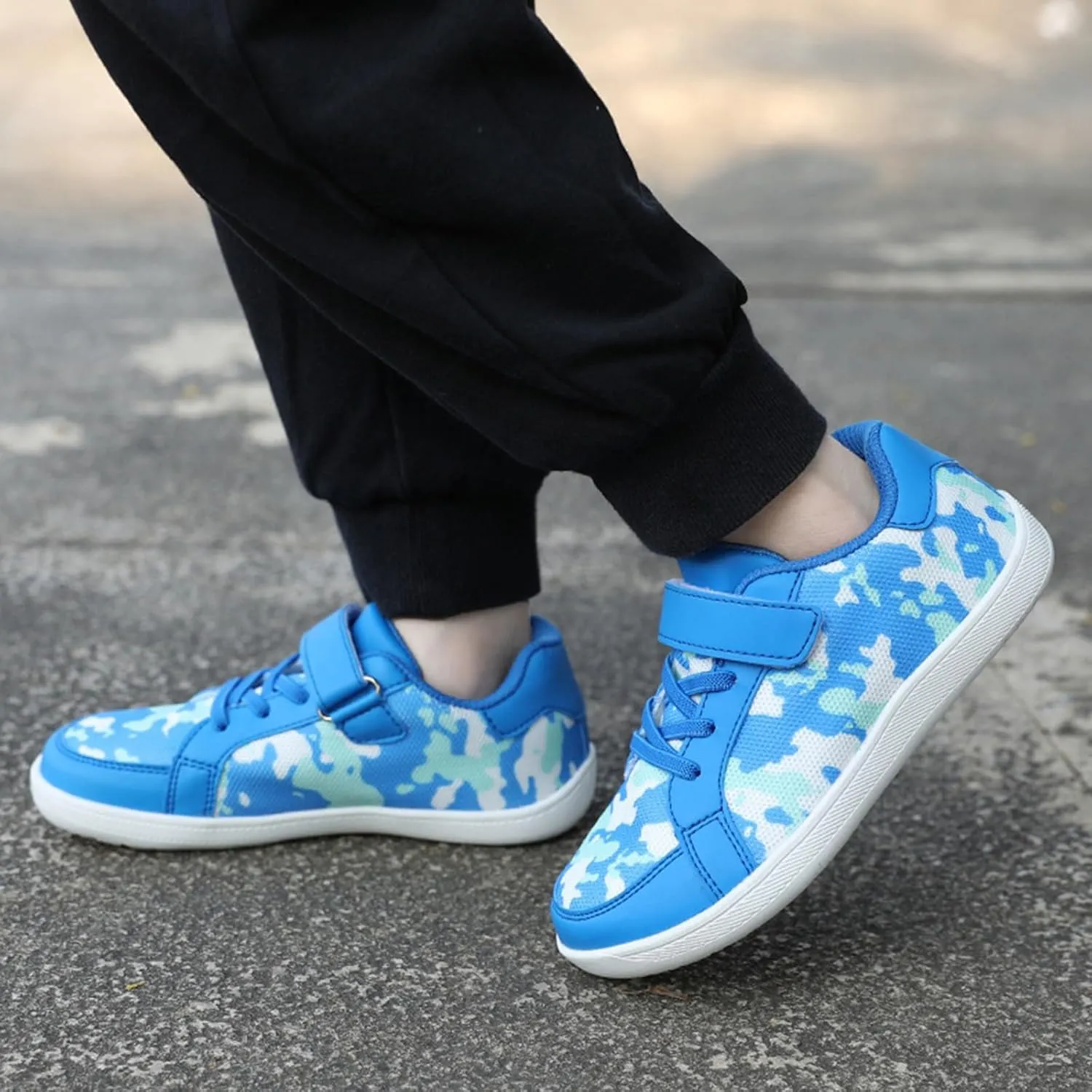 Toddler/Kids Boys&Girls Barefoot Shoes Mesh Wide Toe Box Breathable Comfortable Slip-Resistant Easy On & Off Shoes