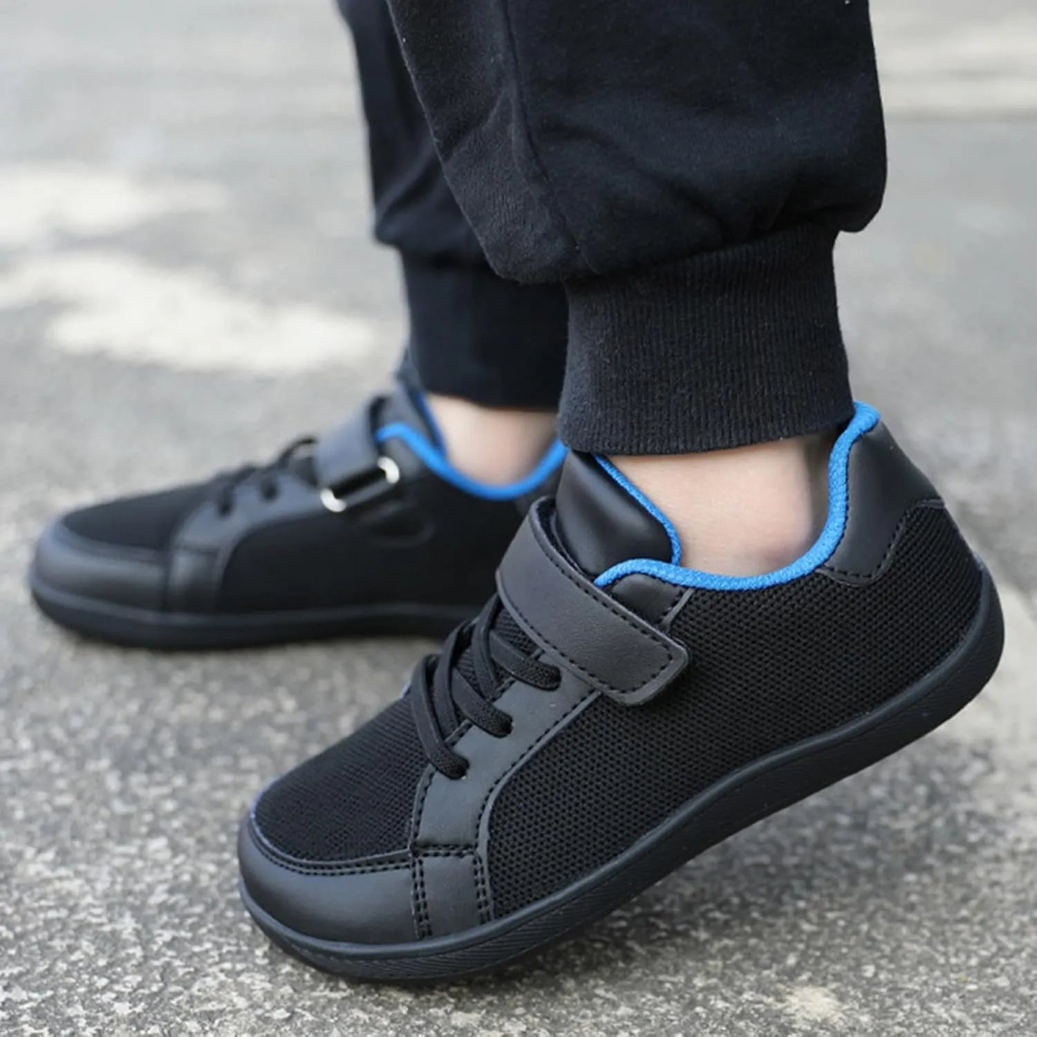 Toddler/Kids Boys&Girls Barefoot Shoes Mesh Wide Toe Box Breathable Comfortable Slip-Resistant Easy On & Off Shoes