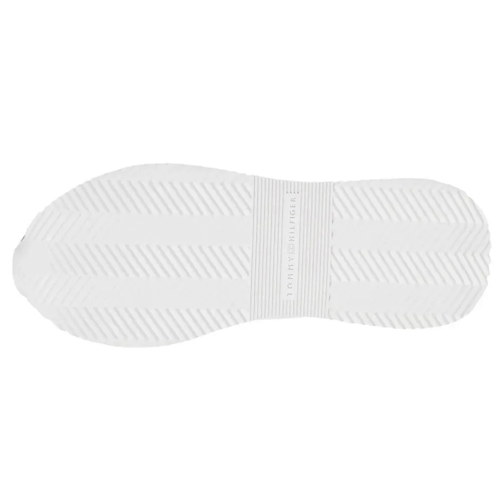 Tommy Hilfiger Elevated Mid-Top Runner Trainers Women's - GRY