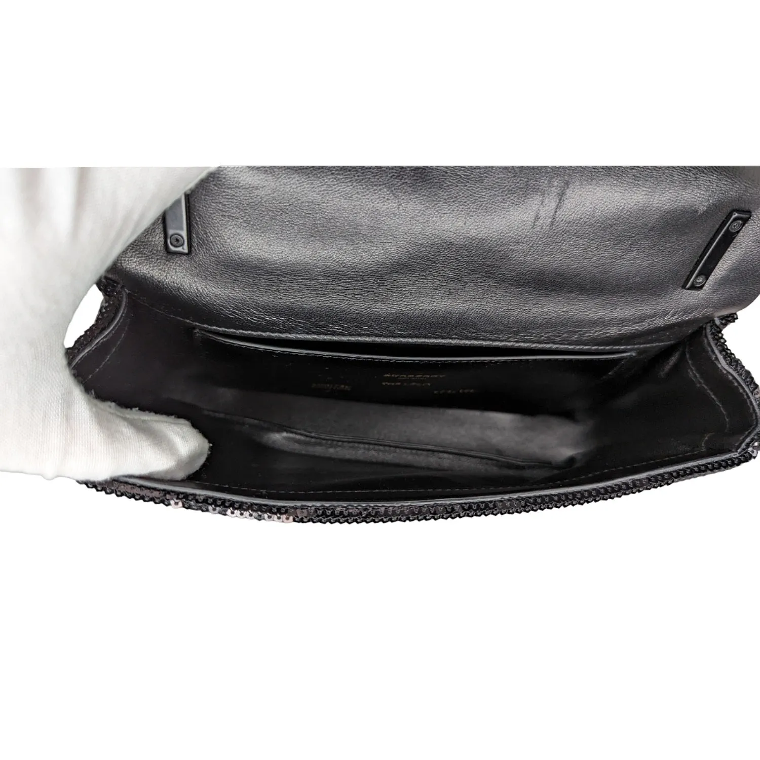 Trendy Inspired Burberry Lola Small Quilted Sequin Chain Shoulder Bag