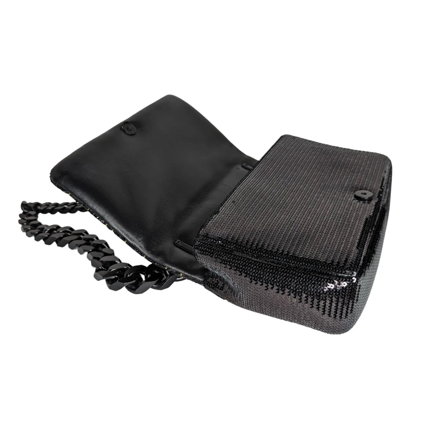 Trendy Inspired Burberry Lola Small Quilted Sequin Chain Shoulder Bag