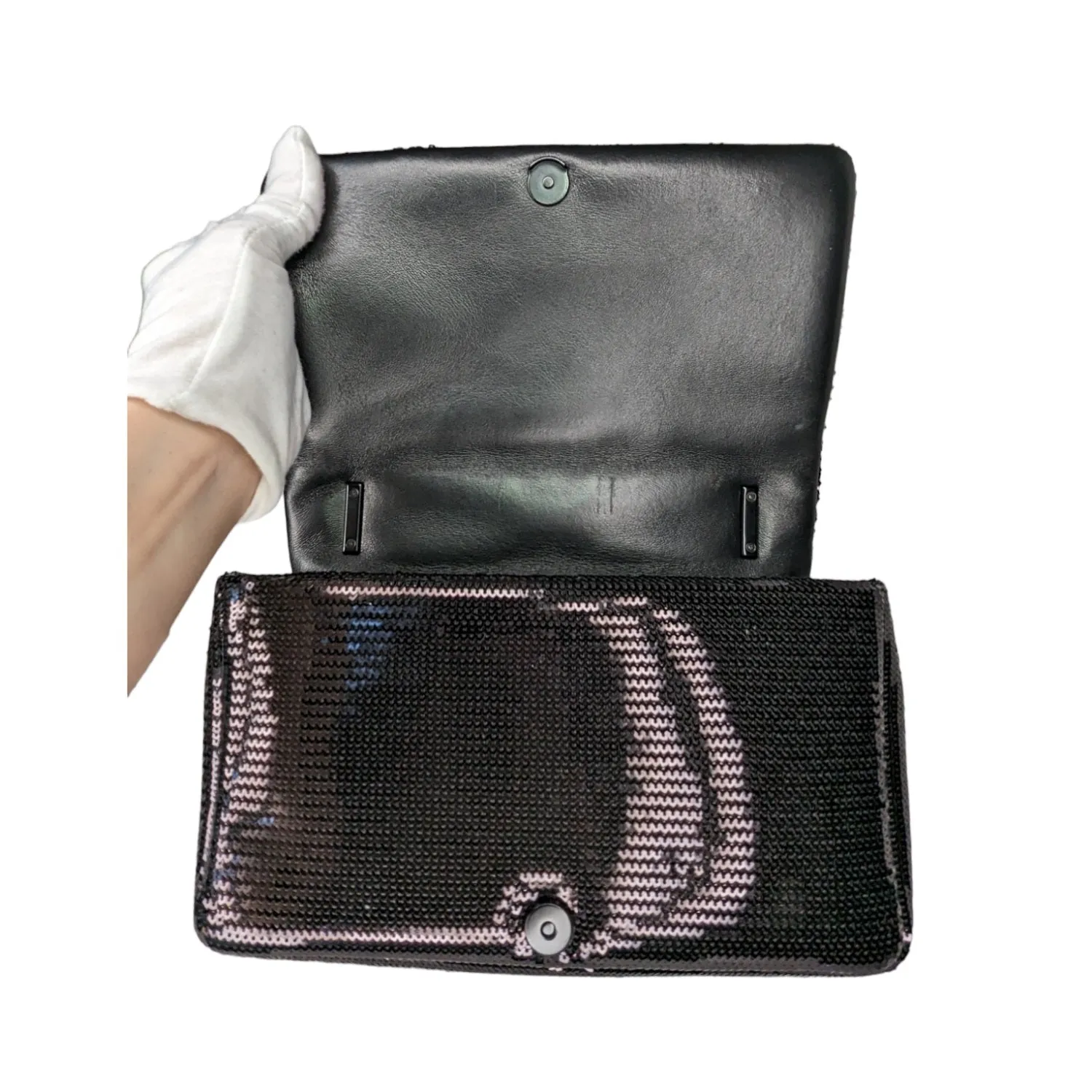 Trendy Inspired Burberry Lola Small Quilted Sequin Chain Shoulder Bag