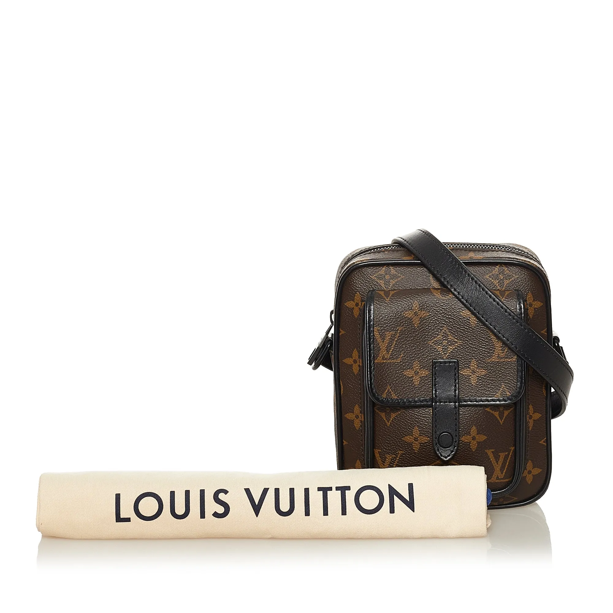 Trendy Inspired Louis Vuitton Christopher Wearable Wallet Monogram Macassar