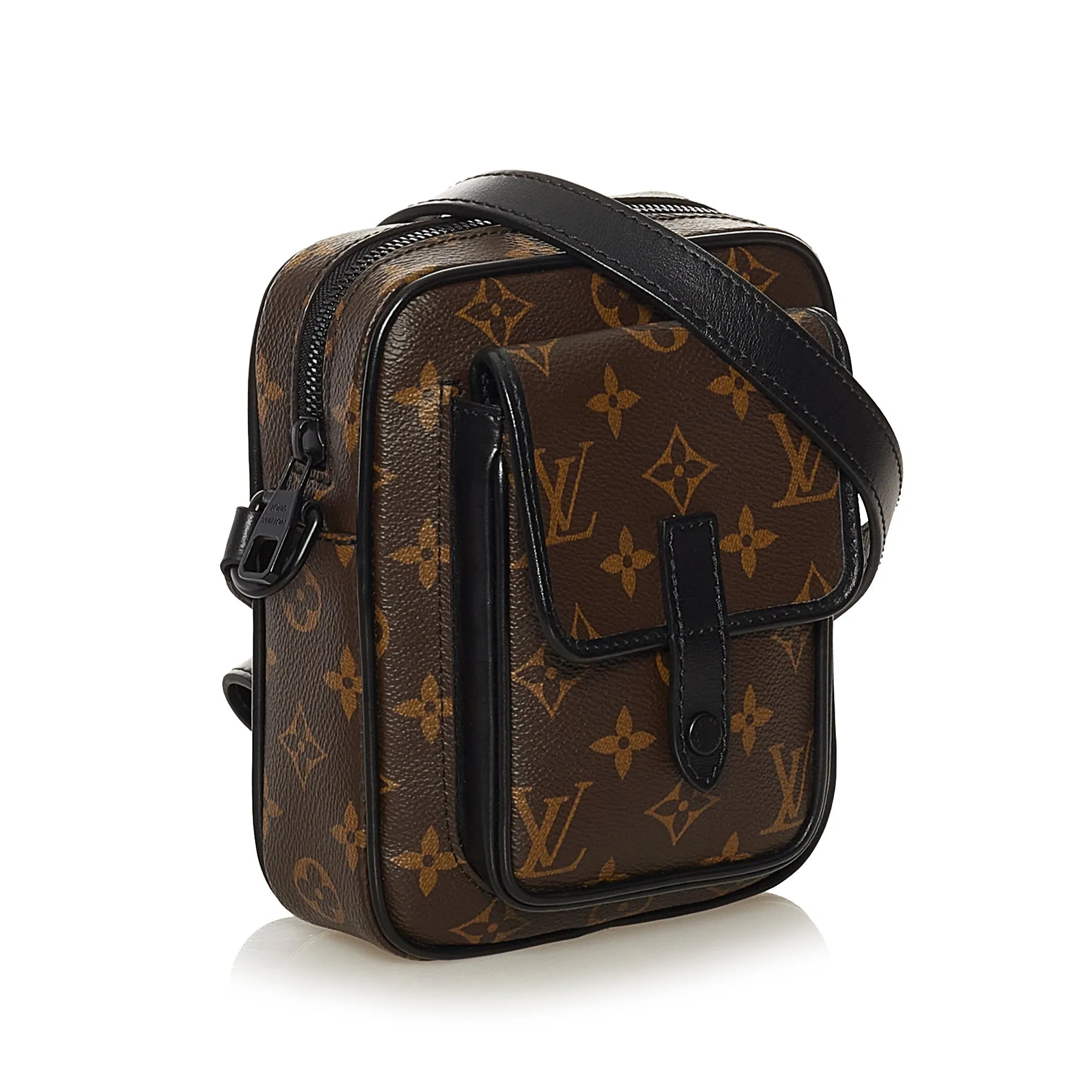 Trendy Inspired Louis Vuitton Christopher Wearable Wallet Monogram Macassar