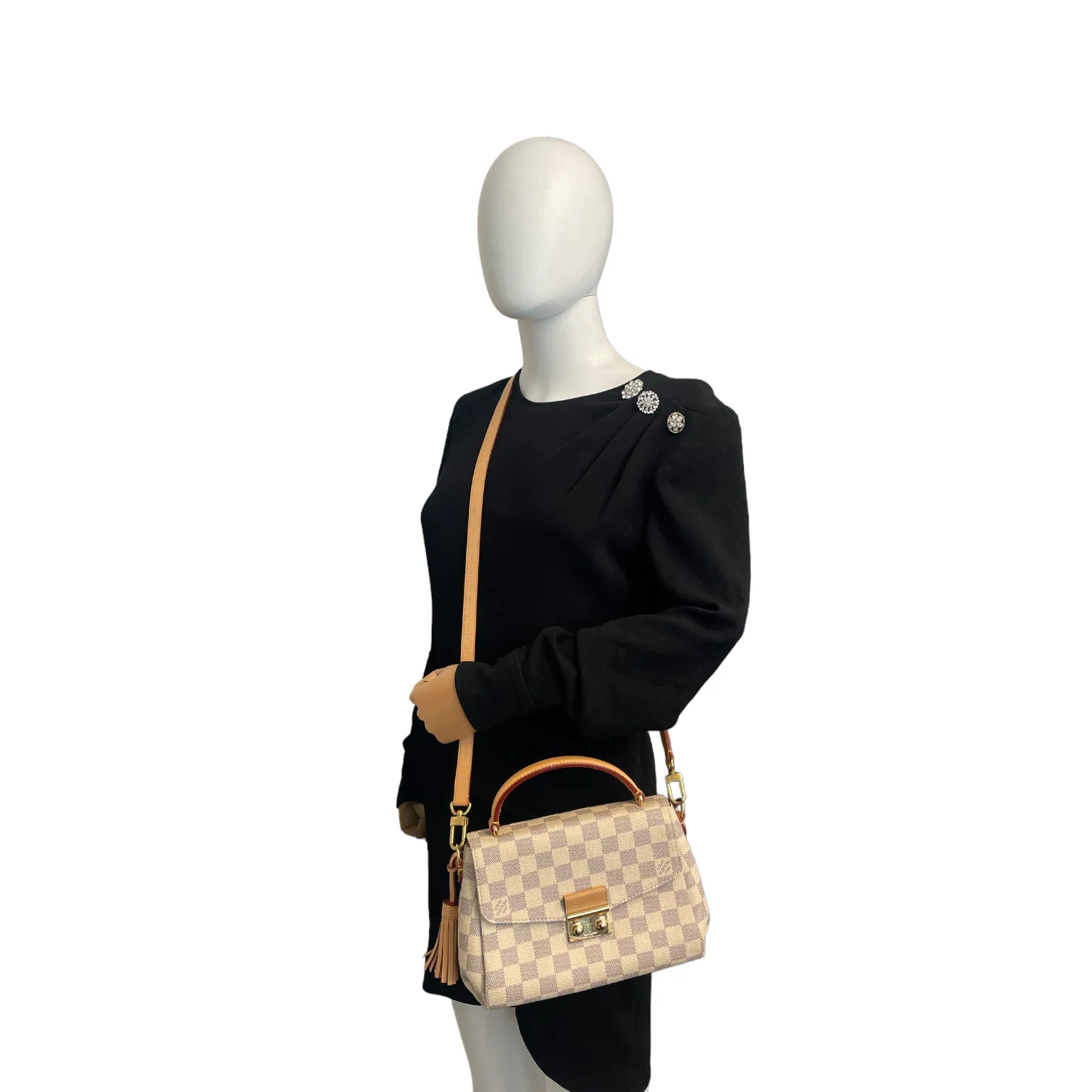Trendy Inspired Louis Vuitton Croisette Damier Azur Canvas