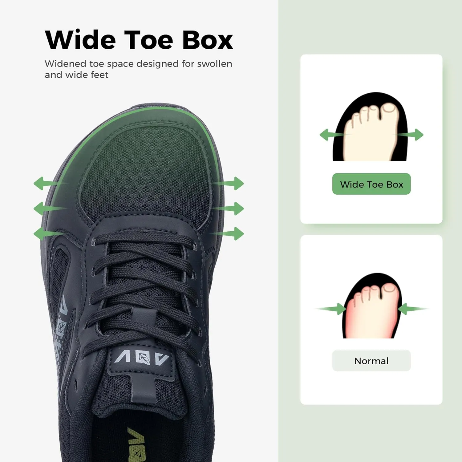Wide Toe Box Shoes Women with Arch Support Orthotic Plantar Fasciitis Walking Shoes Air Tennis Sneakers