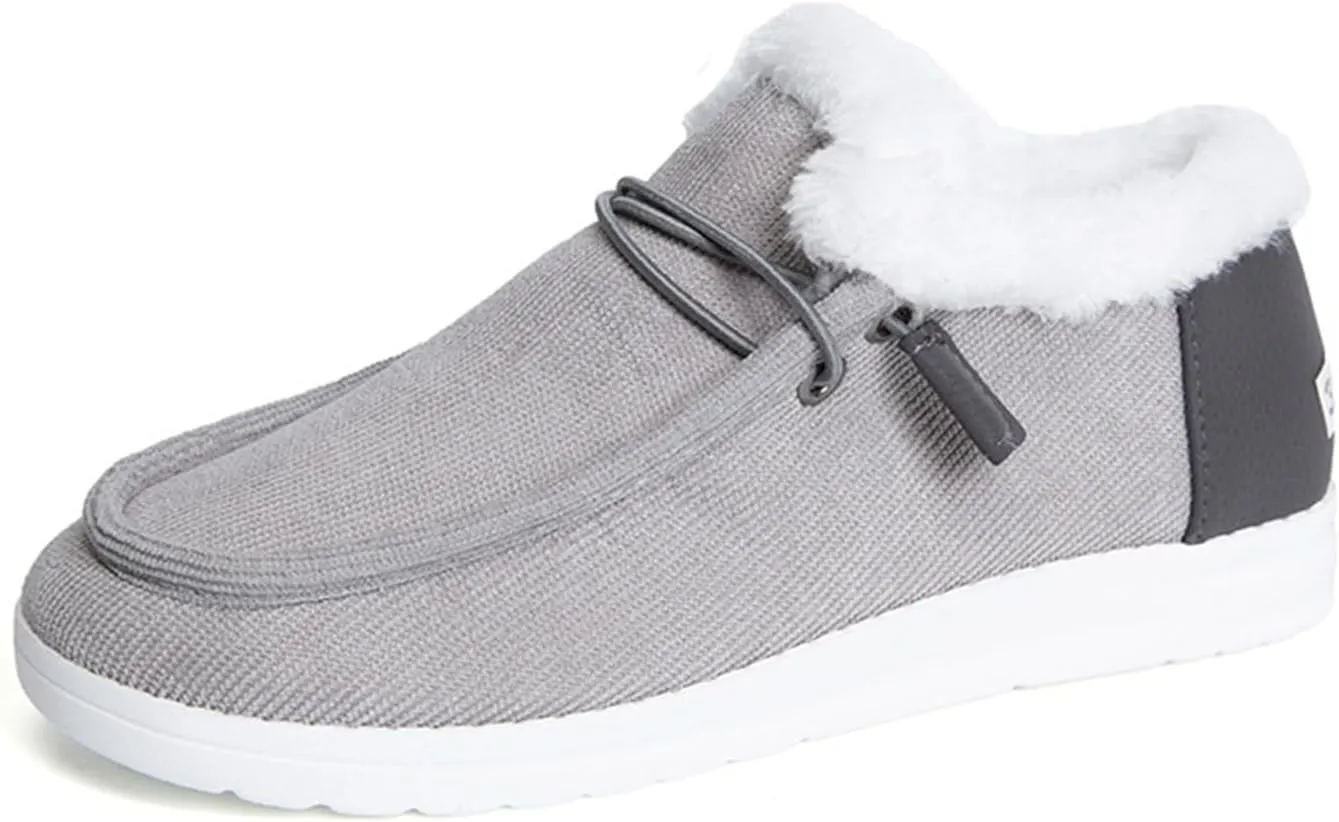 Winter Dress Boots For Women 2024 Warm Snow Fuzzy Ankle Booties Cute Silp On Comfortable Casual Fashion Loafers Shoes