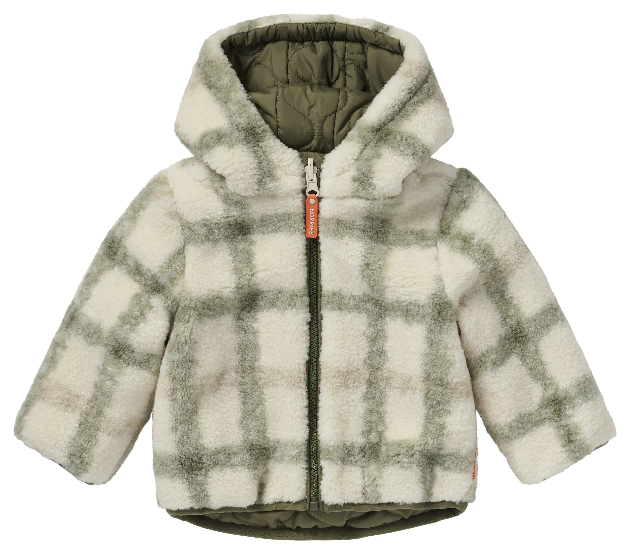 Winterjas Galar - Reversible - Dusty Olive