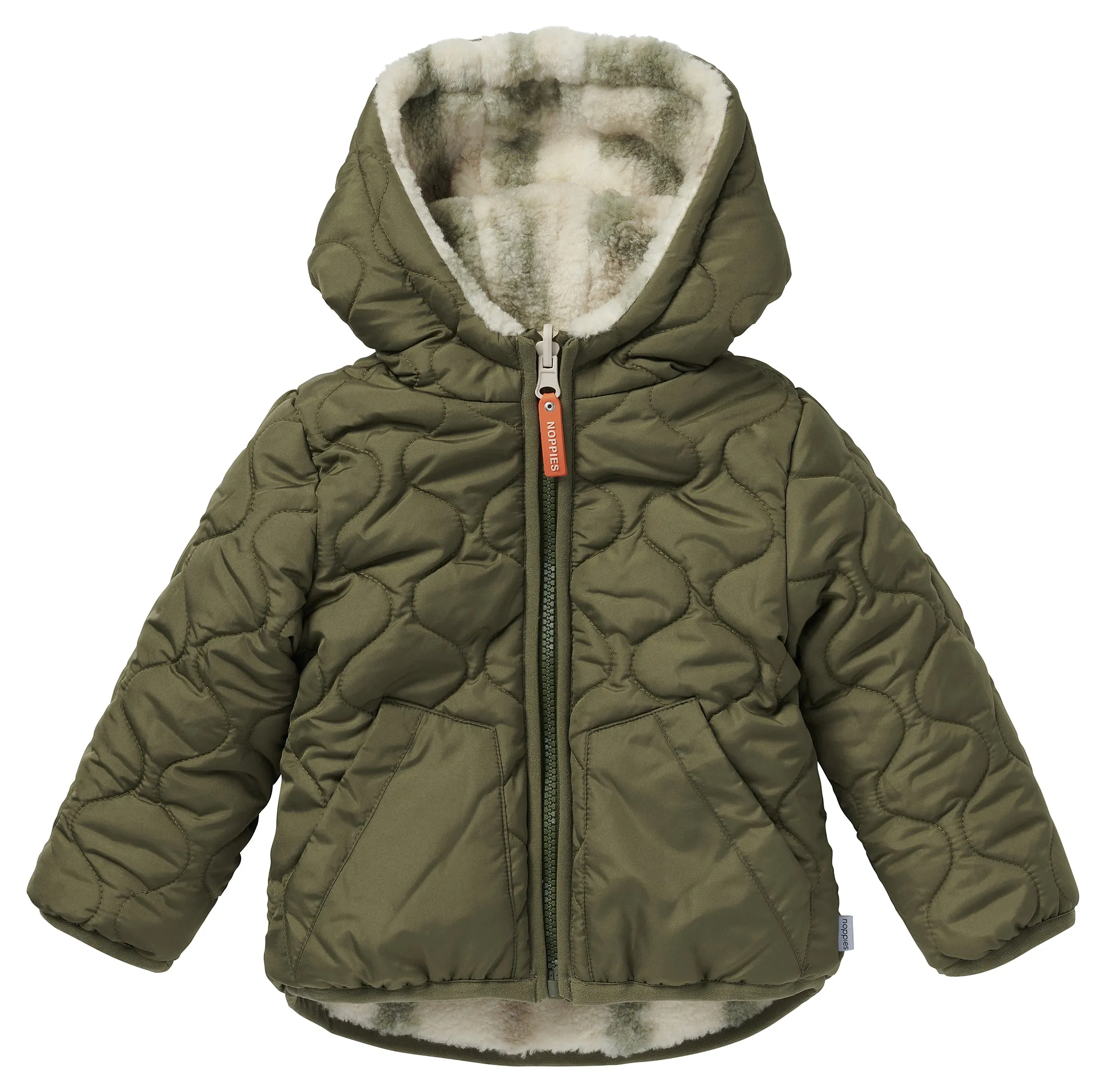 Winterjas Galar - Reversible - Dusty Olive
