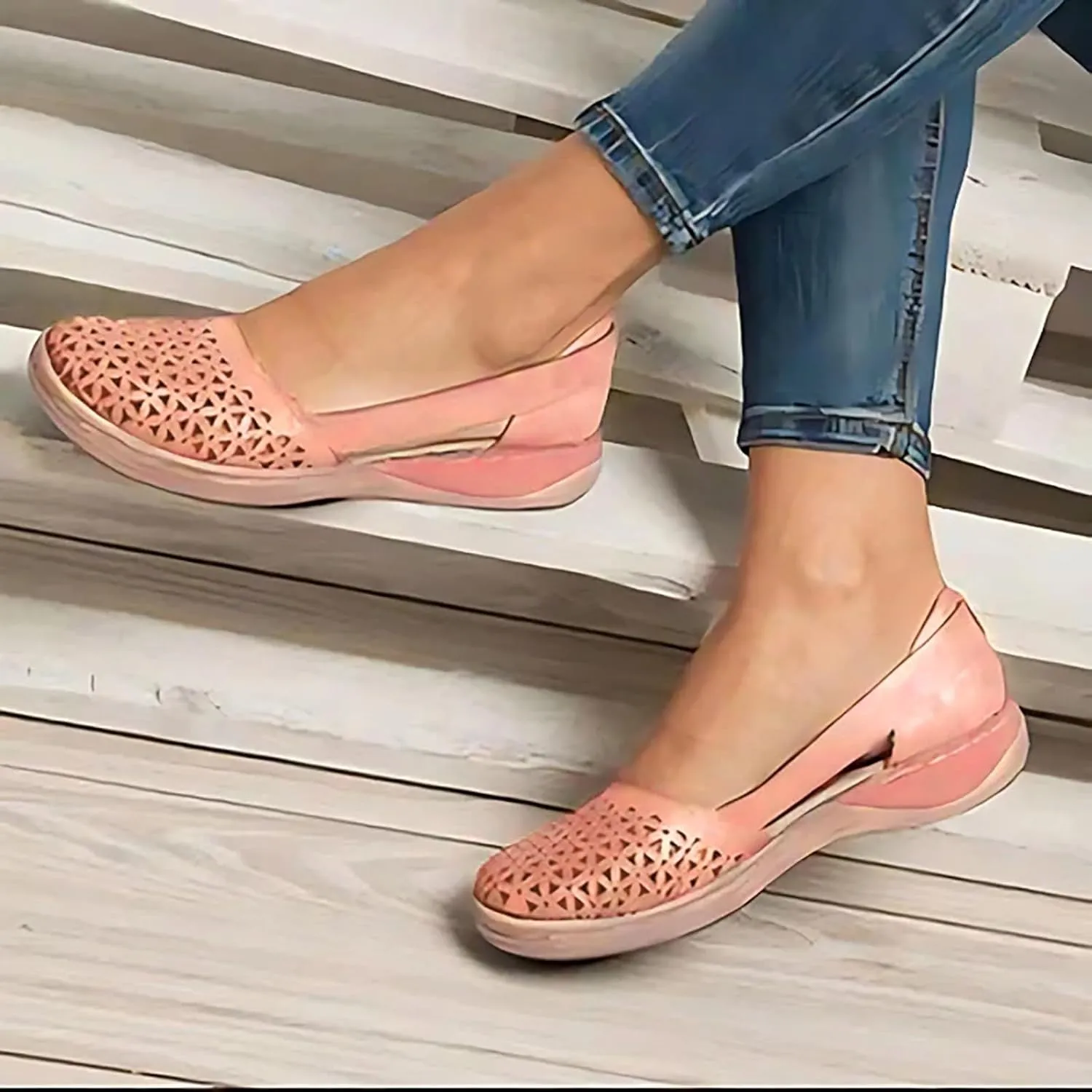 Women Shoes Fashionable And Comfortable Wedge Heeled Thick Soled Sandals Bare Boots Transparent Sandals Can Get Wet