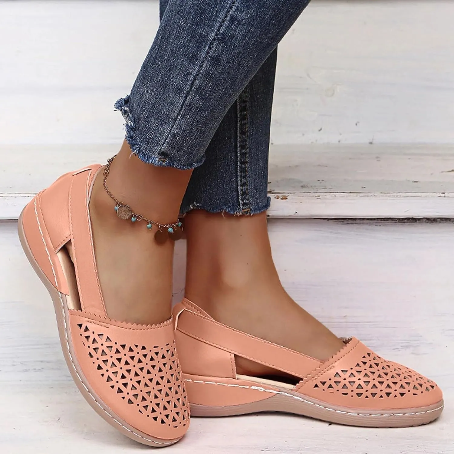 Women Shoes Fashionable And Comfortable Wedge Heeled Thick Soled Sandals Bare Boots Transparent Sandals Can Get Wet