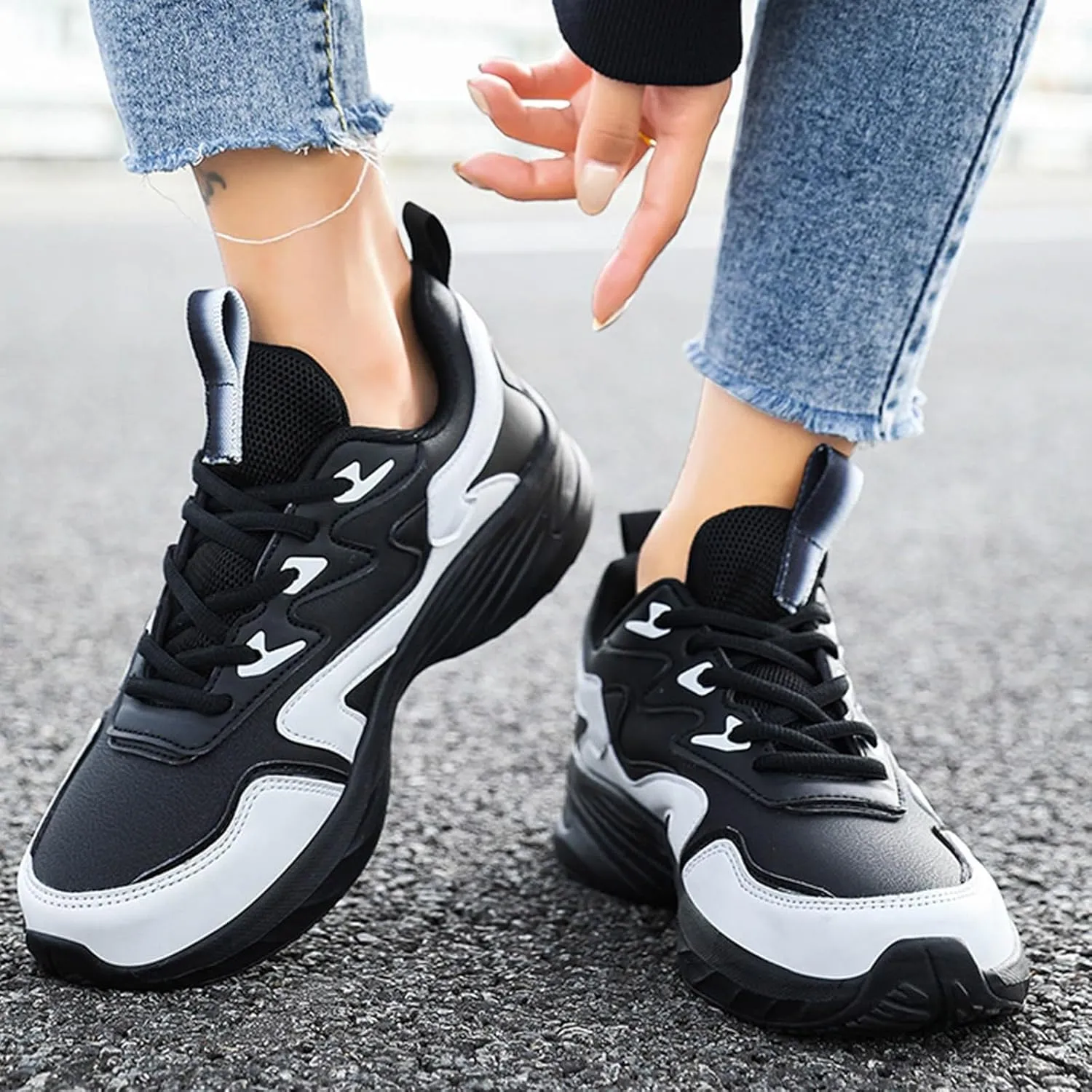 Women Slip On Sneakers Comfortable Walking Shoes Womens Running Comfortable Tennis Non Slip Athletic Workout Sneakers