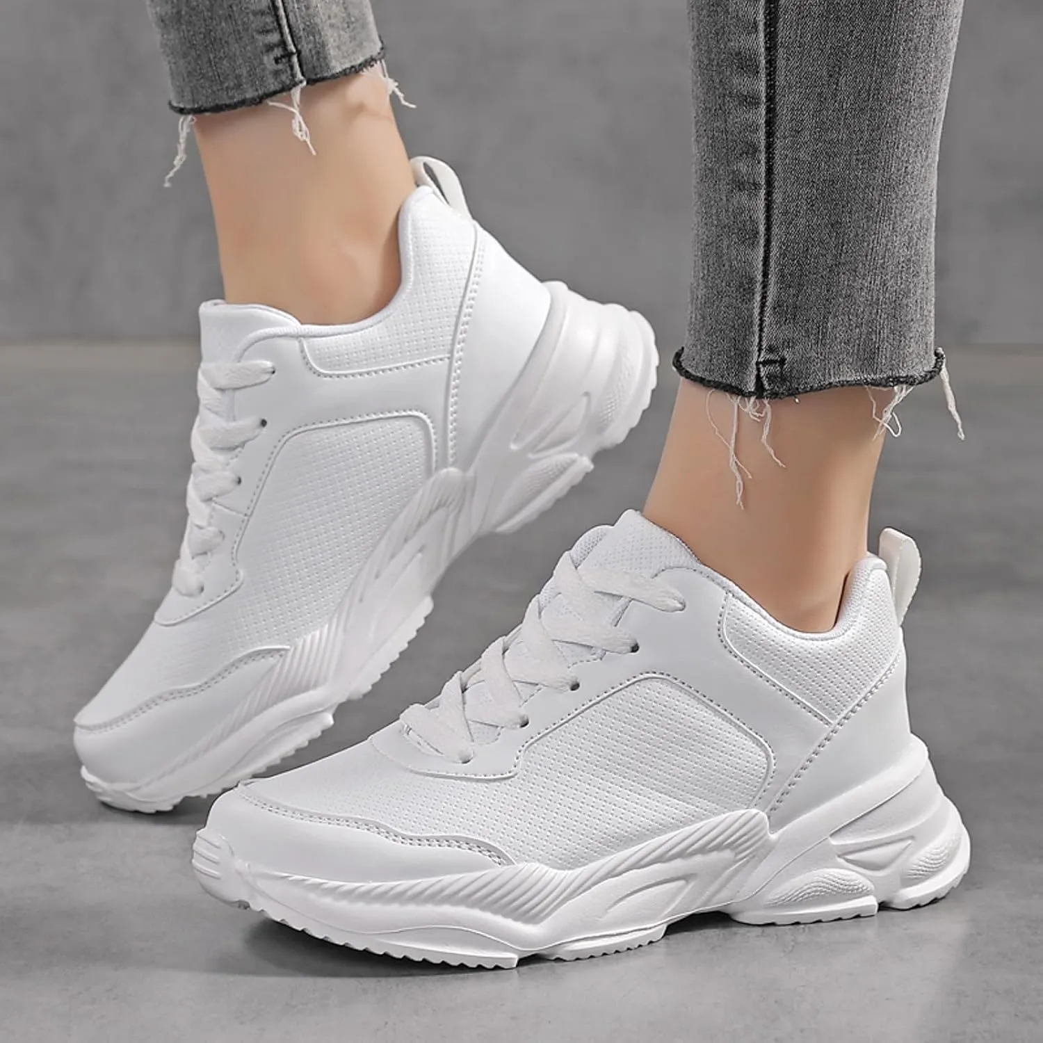 Women Slip On Sneakers Comfortable Walking Shoes Womens Running Comfortable Tennis Non Slip Athletic Workout Sneakers