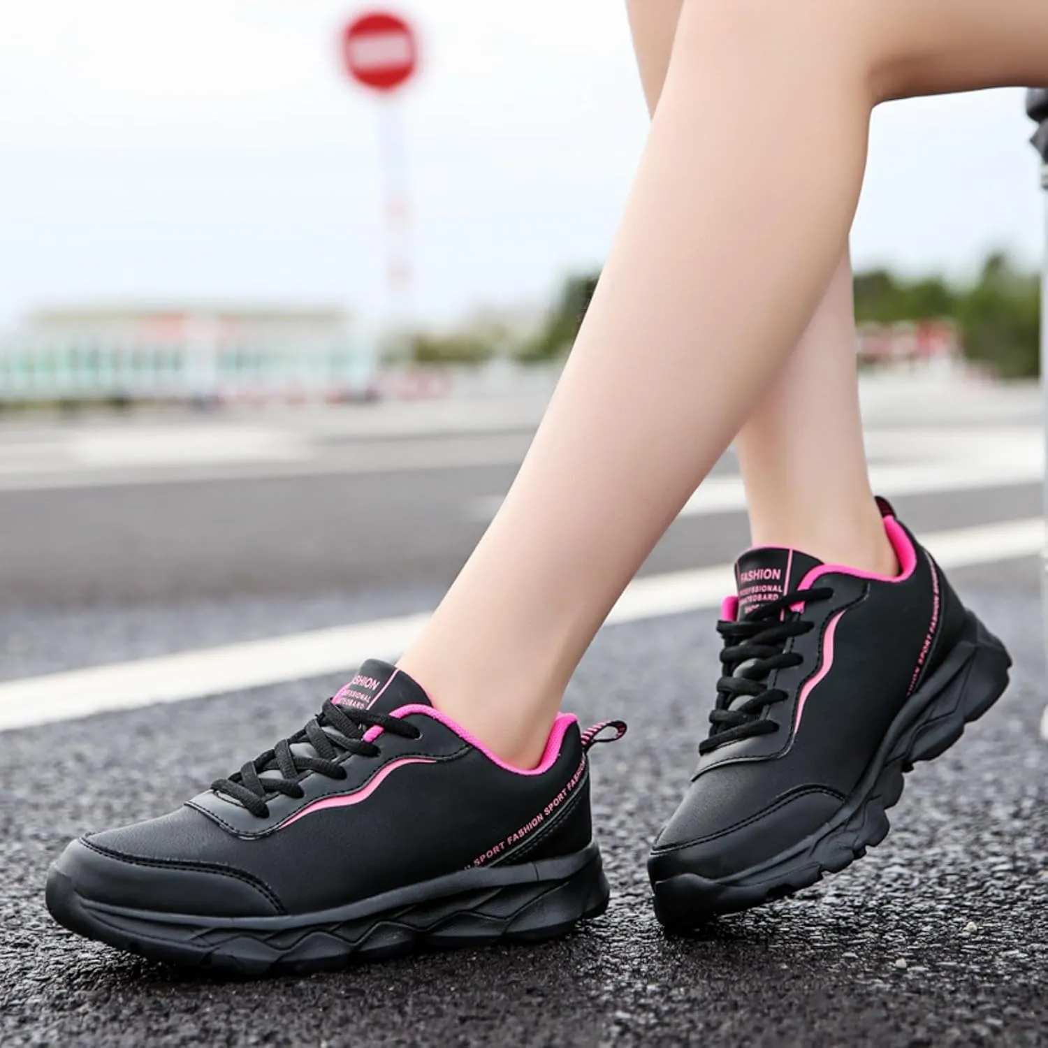 Women Slip On Sneakers Comfortable Walking Shoes Womens Running Comfortable Tennis Non Slip Athletic Workout Sneakers