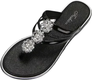 Women's Breathable Beach Flat Sandals Versatile Casual Work Summer Shoes Comfortable Walking Flat Sandals