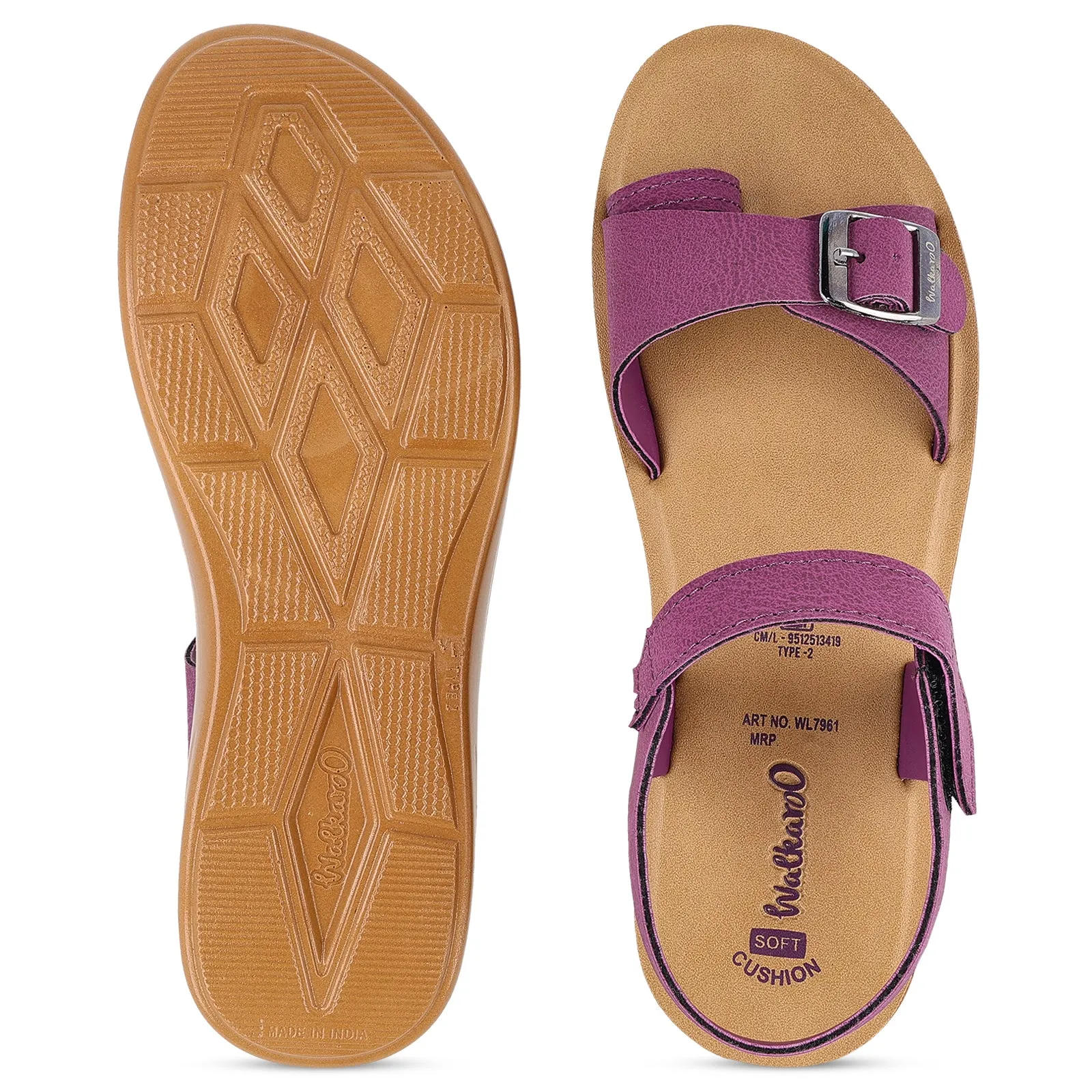 Women's Daily Wear Sandal  - WL7961 Plum