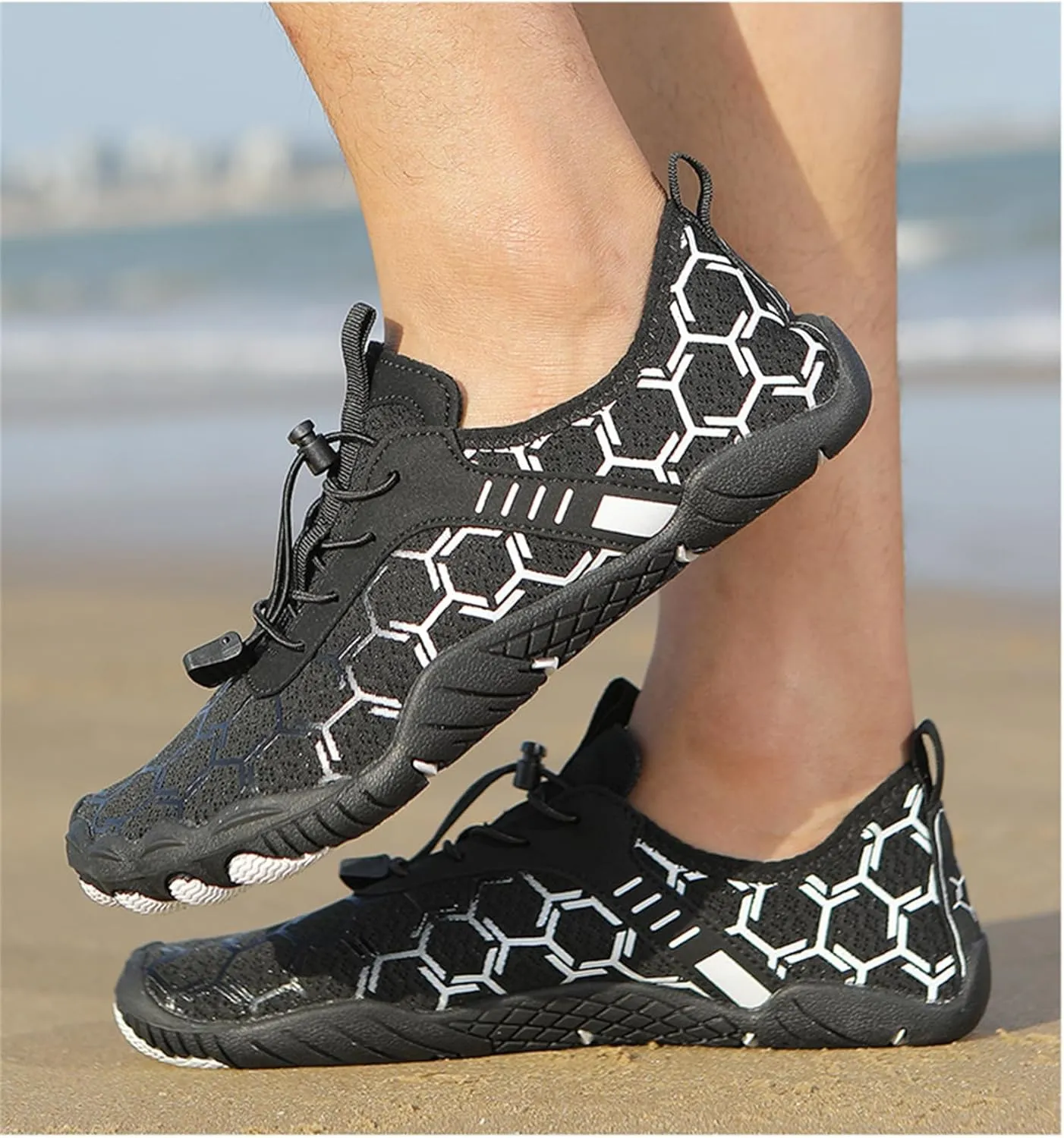 Womens Hike Barefoot Shoes Mens Non-Slip Footwear Barefoot Shoes Wide Toe Box Athletic Sneakers Fast Dry Sports Trail Running Shoes